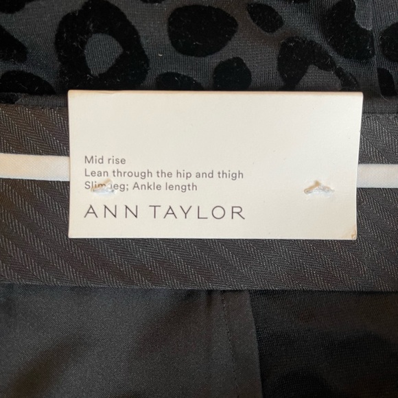 Ann Taylor, blank animal print pants, velvety feel. Size 14P. - Picture 8 of 9